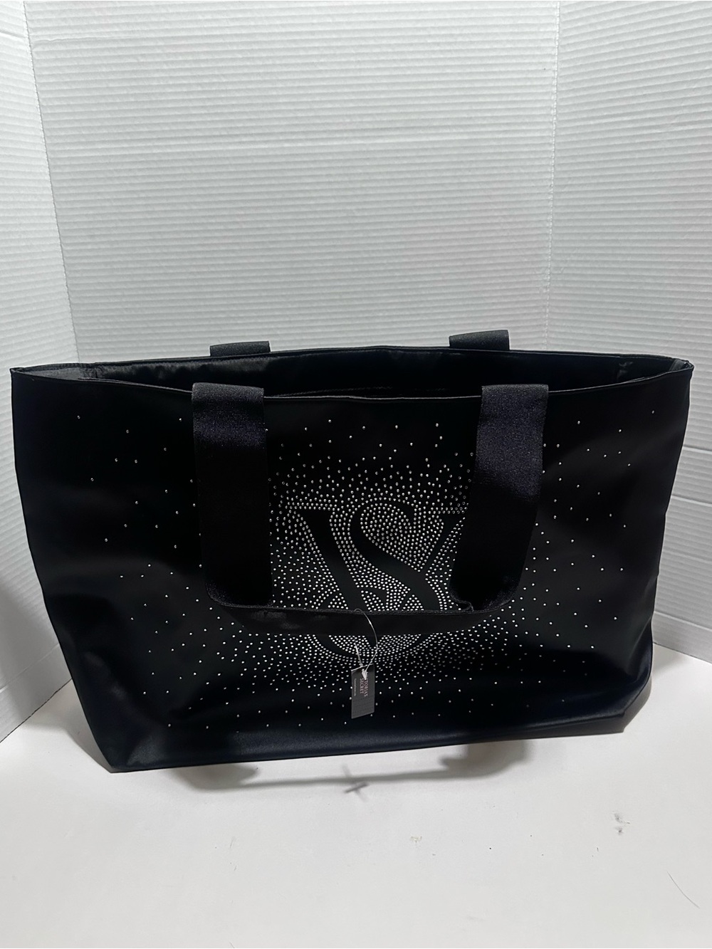 Victoria's Secret travel tote Black Rhinestone Logo